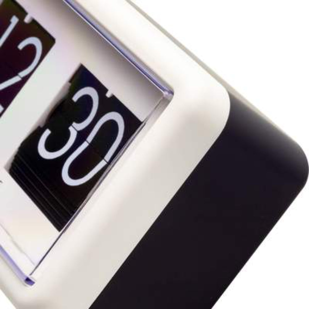 NeXtime Quartz Flip Mantel or Wall Clock, White, 5228WI