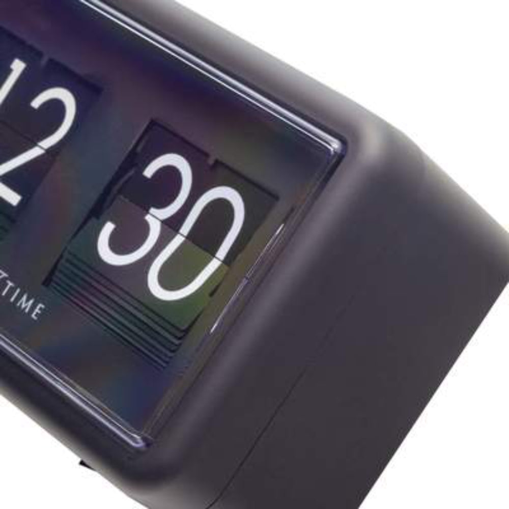 NeXtime Quartz Flip Mantel or Wall Clock, Black, 5228ZW