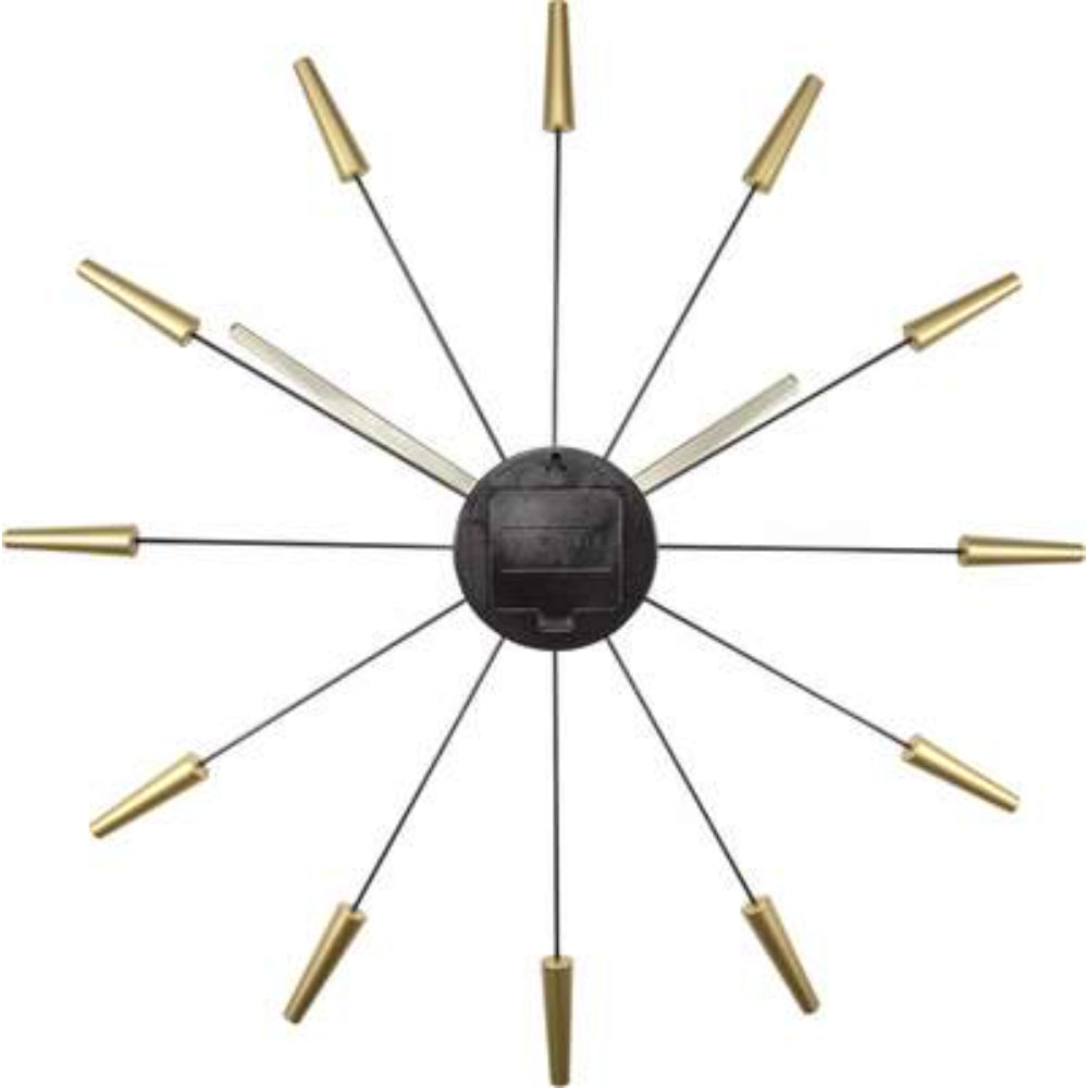 NeXtime PLUG IN Wall Clock, Gold, 2610GO