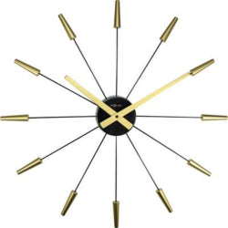 NeXtime PLUG IN Wall Clock, Gold, 2610GO