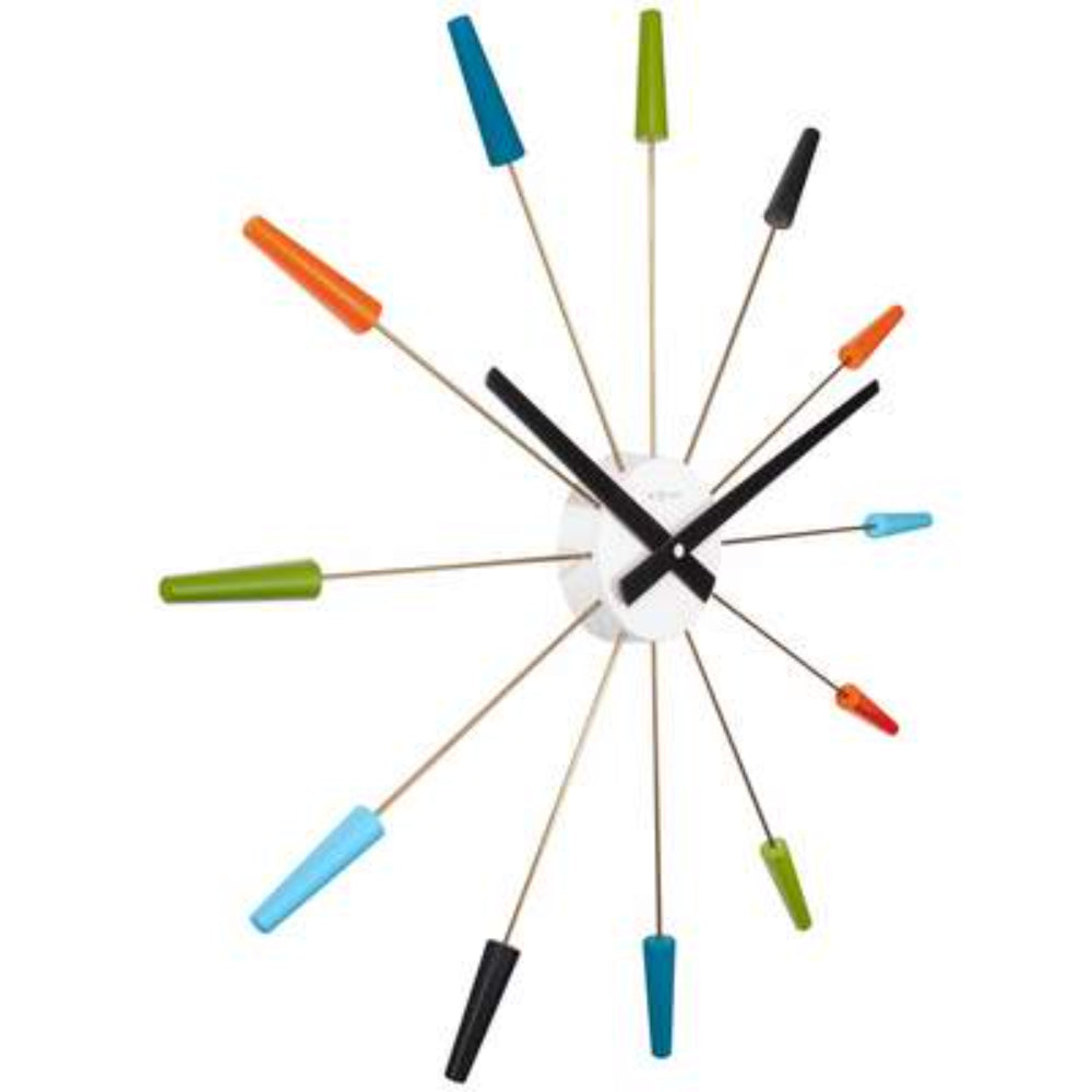 NeXtime PLUG IN Wall Clock, Colorful, 2610VI