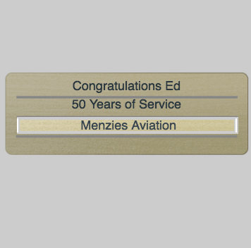 Personalized Engraved Brass Plaque