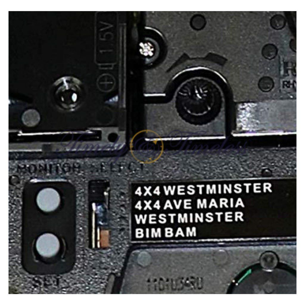 Quartz Clock Movement - Quad Quartz Clock Movement With Pendulum And Tubular Chimes, 18 Mm Shaft