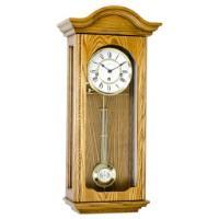 Regulator Clock - Hermle BROOKE Mechanical Regulator Wall Clock 70815I90341, Light Oak