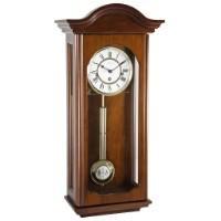 Regulator Clock - Hermle BROOKE Mechanical Regulator Wall Clock 70815N90341, Cherry