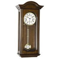 Regulator Clock - Hermle BROOKE Mechanical Regulator Wall Clock 70815Q341, Walnut