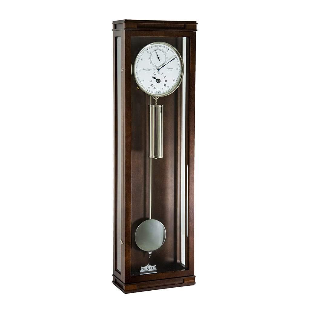Regulator Clock - Hermle GREENWICH Mechanical Regulator Wall Clock 70875030761, Walnut