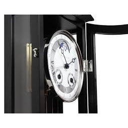 Hermle MORNINGTON Mechanical Regulator Wall Clock 70650740058 with 1/2 Gong Strike, Black