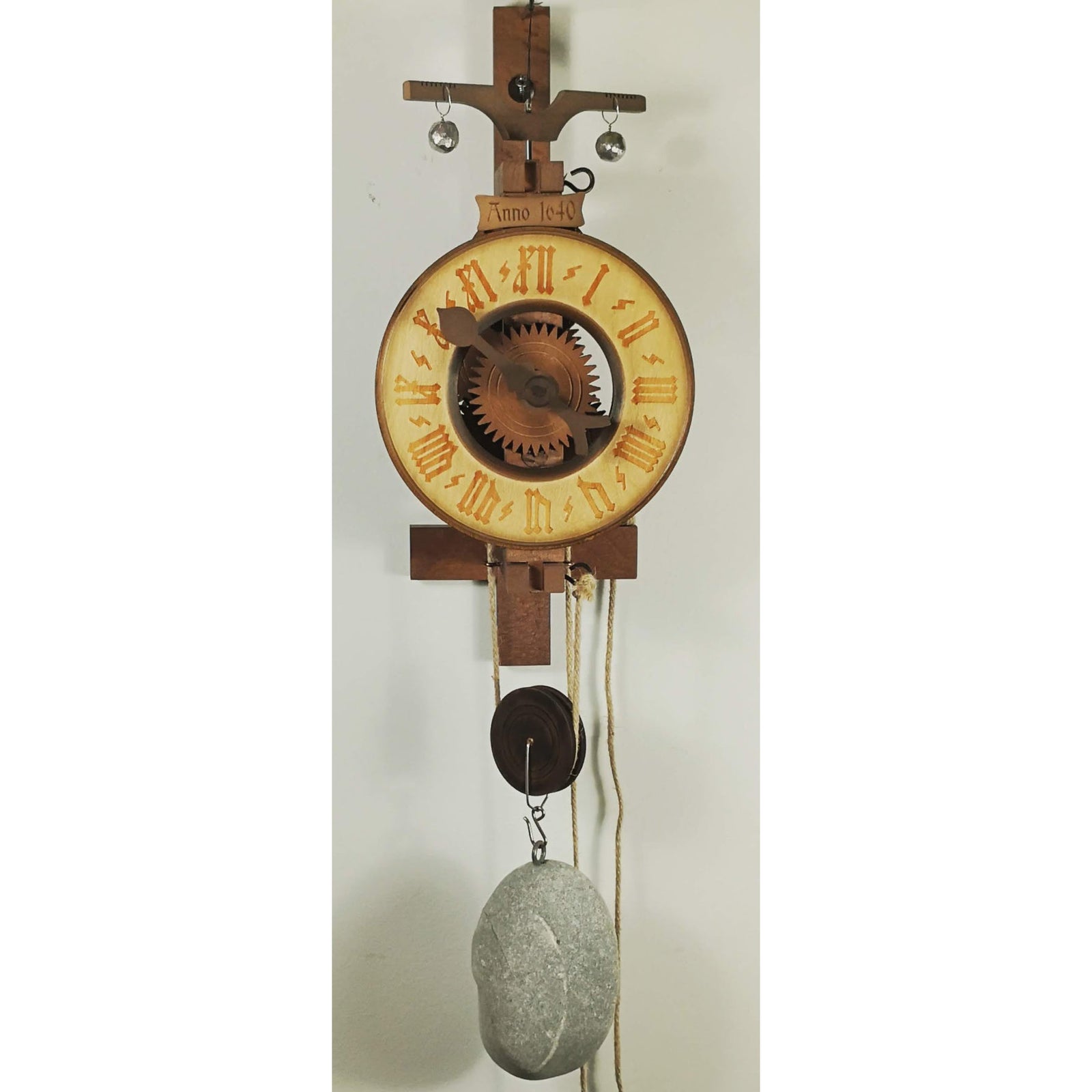 Romba HOHENZOLLERN 7640 Waaghur Rock Weigh Driven  Clock with Wooden Gears