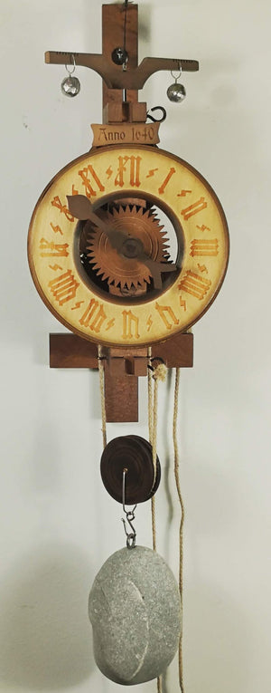 Romba HOHENZOLLERN 7640 Waaghur Rock Weigh Driven  Clock with Wooden Gears