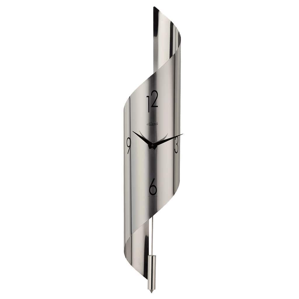 Wall Clock - Hermle SAVANNAH II Wall Clock 70944002200, Stainless Steel