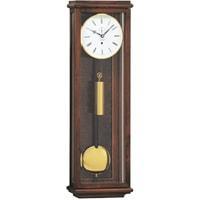 Wall Clock / Regulator - Kieninger Amalie 2851-23-01 Flat Mini Weight Regulator, Walnut & Brass