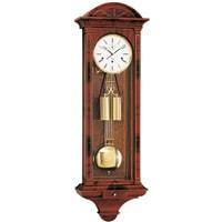 Wall Clock / Regulator - Kieninger Chesterfield 2542-31-01 Cable Regulator Wall Clock, Westminster Chime, Mahogany