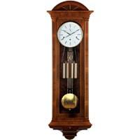 Kieninger Chesterfield 2542-82-01 Cable Regulator Wall Clock, Westminster Chime, Walnut