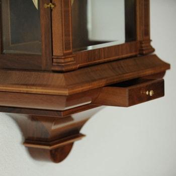 Wall Clock / Regulator - Kieninger Chesterfield 2542-82-01 Cable Regulator Wall Clock, Westminster Chime, Walnut