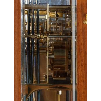 Kieninger Chesterfield 2542-82-01 Cable Regulator Wall Clock, Westminster Chime, Walnut