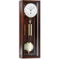 Wall Clock / Regulator - Kieninger Month Runner Micronis 2806-22-03 Mini Regulator Wall Clock, Walnut