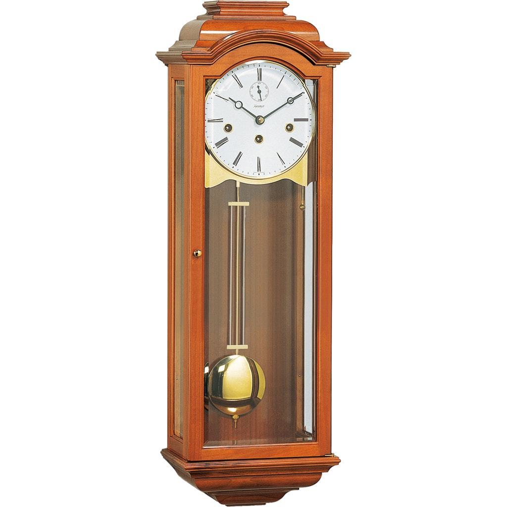 Wall Clock / Regulator - Kieninger  PAGODA 2702-41-01 Wall Clock Regulator, Spring-Wind Wall, Westminster Chime, Natural Cherry