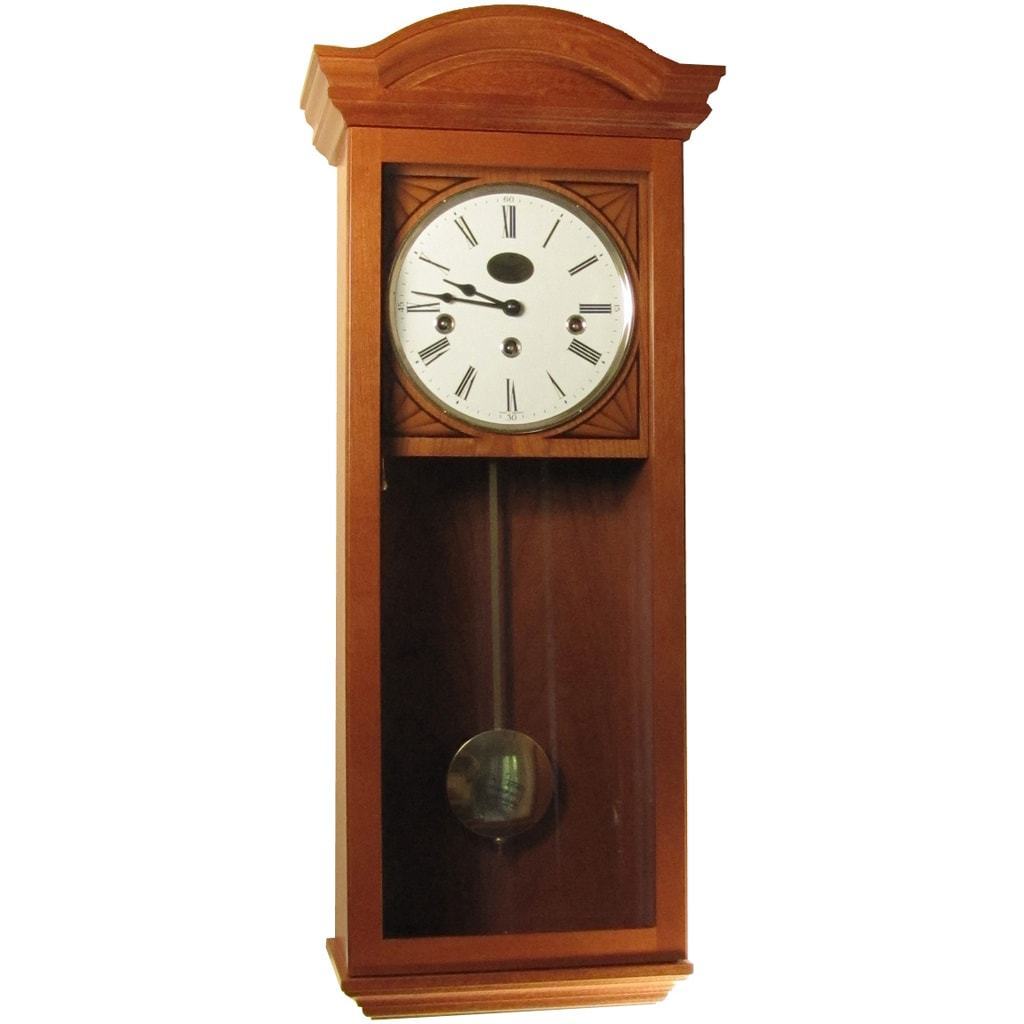 Wall Clock / Regulator - Sternreiter Hummel SW 808 902 06 Mechanical Tambour Wall Clock, 8-Day, Cherry